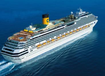 Crucero Transatlántico Costa Favolosa embarque en Montevideo